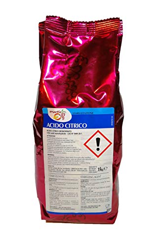 Ácido Cítrico E-330. 1 Kilo. Estabilizante antioxidante de bebidas y uso alimentario.