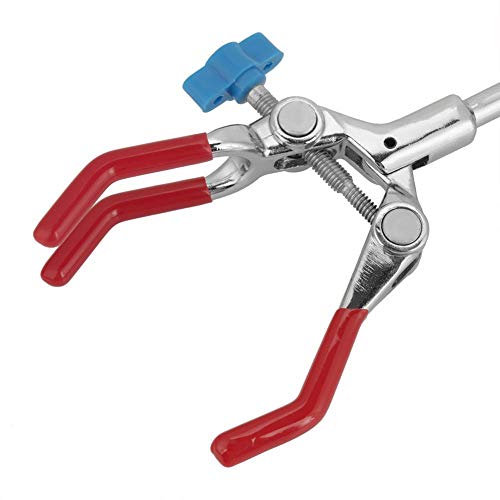 Adaptador Pinza de sujeción de clip de matraz de extensión de tres clavijas, Abrazadera giratoria de tres clavijas ajustable Laboratorio de laboratorio Tubo de ensayo Condensador Soporte de laboratori