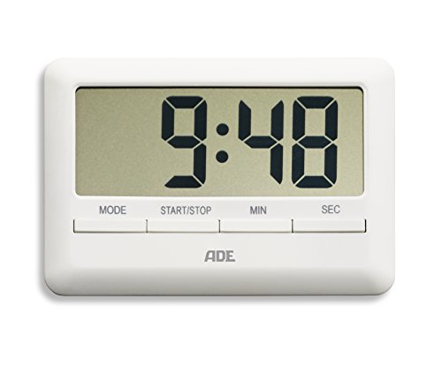 ADE Digitaler Küchentimer INADE-TD-1600, Inoxidable, (TD1600-weiß), 10.1 x 7 x 1.1 cm