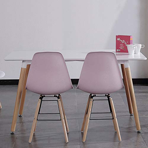 Adec - Nordika, Mesa de Comedor, Salon o Cocina, Color Blanco y Haya, Medidas: 120 cm (Largo) x 80 cm (Ancho) x 75 cm (Alto)