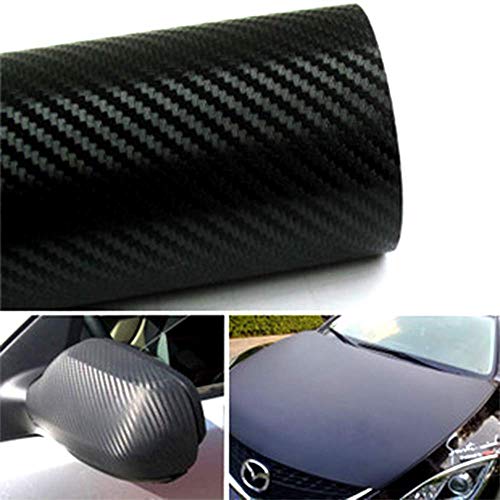 Adhesivo impermeable/Adhesivo impermeable de vinilo de fibra de carbono 3D Adecuado para automóviles/Pegatinas para Coche/Motocicleta Wrap/Diy / 1520mm x 300mm