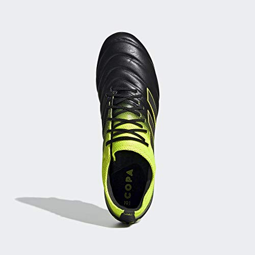 adidas Copa 19.1 FG, Zapatillas de Fútbol para Hombre, Negro (Core Black/Solar Yellow/Core Black Core Black/Solar Yellow/Core Black), 42 2/3 EU