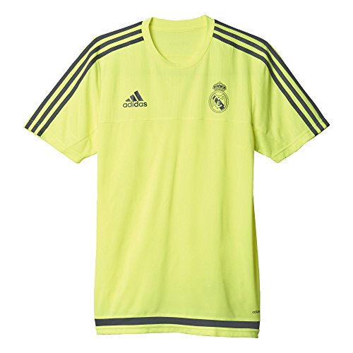 adidas Real TRG Jersey Camiseta de Entrenamiento, Hombre, Amarillo/Gris (Amasol/Esmuin), S