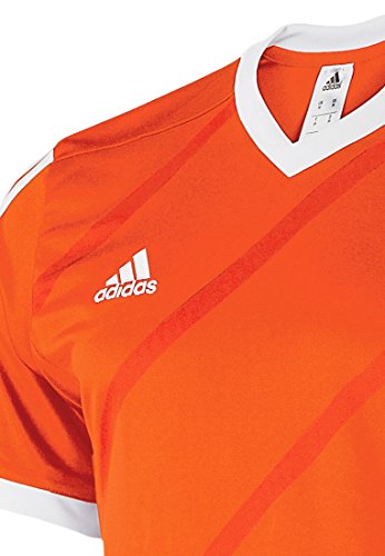 adidas Tabe 14 JSY - Camiseta para hombre, color naranja / blanco, talla XL