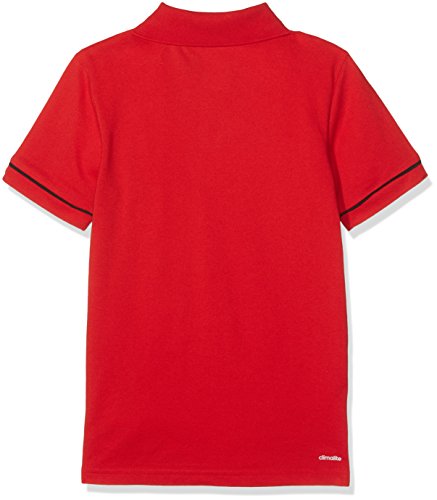 adidas Tiro 17 Cotton Polo Youth, niños, Rojo (Escarl/Negro/Blanco), 116