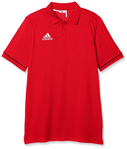 adidas Tiro 17 Cotton Polo Youth, niños, Rojo (Escarl/Negro/Blanco), 116