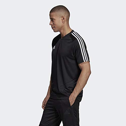 adidas Tiro 19 Camiseta Entrenamiento, Hombre, Negro (Black/White), S