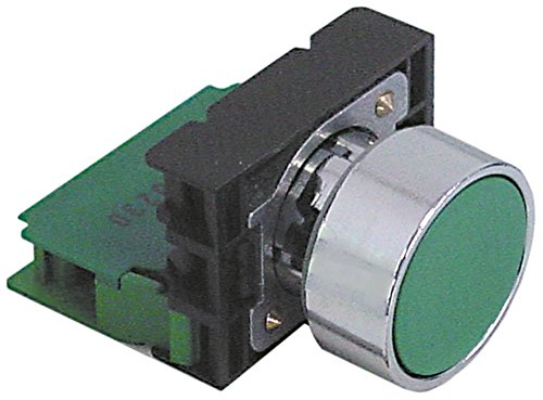 Adler - Interruptor de presión para lavavajillas CF40DL, CF35, CF35DP, CF40DLDP, CF35-1, conexión roscada empotrada, 22 mm de diámetro, color verde