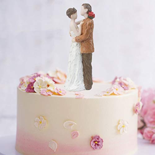 Adornos de Torta Palillos de Pastel Figurilla de Torta Muñeca de Resina Novio Novia Perfecto para Muchas Celebraciones Y Bodas - D