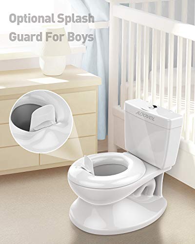 ADOVEL Orinal Infantil, Orinal Bebe, WC Niños para Bebé Aprende Entrenamiento Pote Más de 18 meses, Blanco