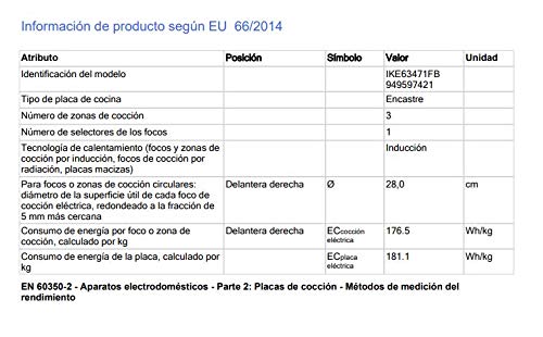 AEG IKE63471FB Placa inducción flexible, Biselada, Extraplana 3 zonas, Función Pausa, Calentamiento rápido, Controles Táctiles dezlizantes, conexión automática, Función FlexiPuente multizona, 60 cm