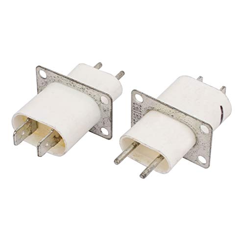 Aexit Enchufes de terminales de filamento de filamento de magnetrón magnetrón para el (model: D8176VIIO-6303EI) hogar, 4 pcs