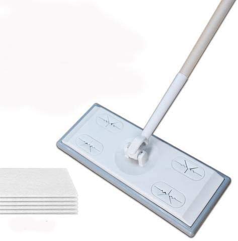 Afaneep Mop, Microfiber Flat Mop Electrostático Mop Paños de Piso Electrostáticos de Microfibra Desechables Cabello Limpio y Polvo Mopas de Limpieza para Suelo Baldosas de Cerámica y Muchos Más