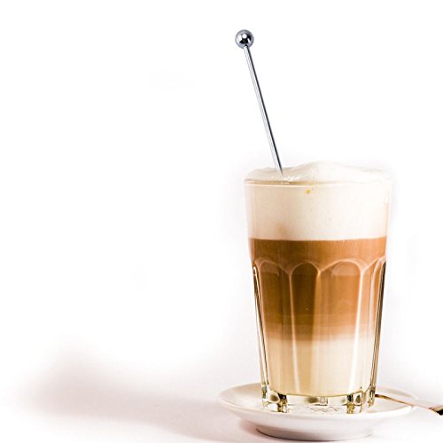 Agitador de café Uarter, palillos Swizzle reutilizables de 7.5 ", palillos de cóctel de acero inoxidable con paletas rectangulares para bebidas, juego de 10