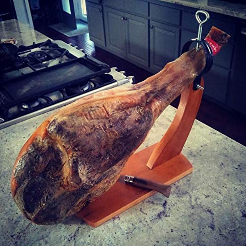 aipipl Inicio Bloque de Cuchillos Porta jamones español Marco de jamón Porta Barbacoa Turco Soporte jamón Italiano Soporte de Cocina de España para Carne no sin Cuchillo