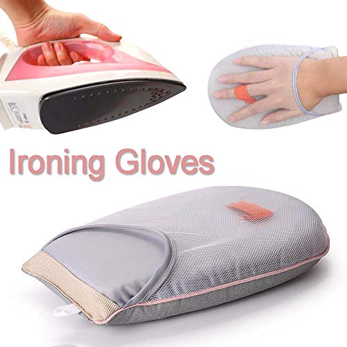 AISE Mini almohadilla de planchado de mano Funda para tabla de planchar Guante resistente al calor para la ropa Vaporizador de ropa Portabebés Estante de mesa de hierro