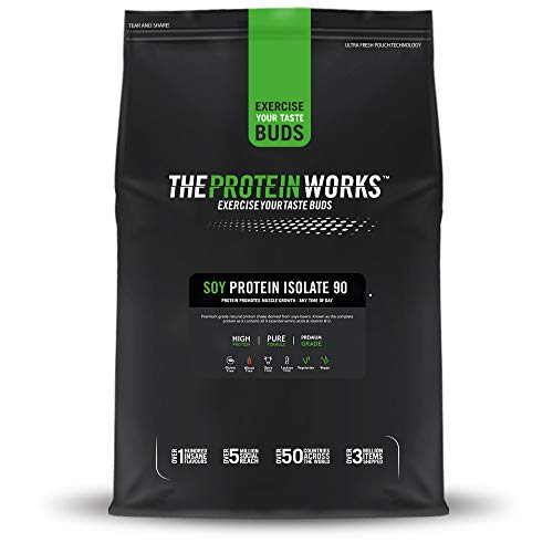 Aislado de Proteína de Soja en Polvo | 100% A Base de Plantas | Bajo en Grasa | Sin Azúcar Añadido | Sin Gluten | THE PROTEIN WORKS | Crema de Vainilla | 2kg