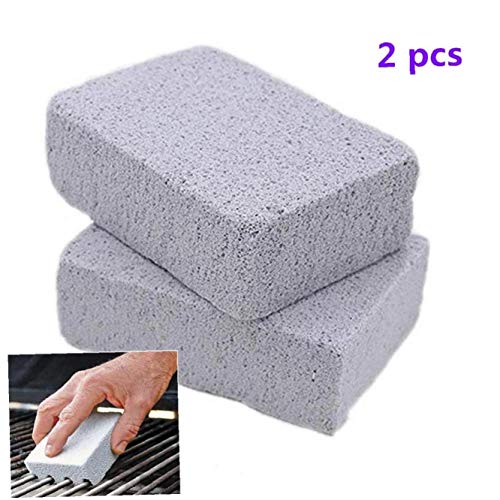 Aisoway 2pcs Reutilizable La Parrilla de Piedra Limpiador Multi usos Inodoro ecológico Limpiador de Piedra pómez para Barbacoa