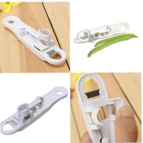 Aisoway Verduras Green Bean Runner Slicer Cortador De Múltiples Funciones Vegetales Stringer, Removedor Peeler