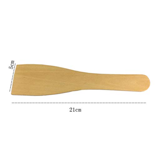 AIUIN 16 piezas Utensilios de cocina de cocina de madera hechos a mano Set de herramientas Espátula Cuchara Turner Artículos de madera creativos y útiles