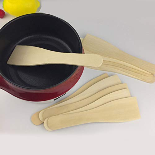 AIUIN 16 piezas Utensilios de cocina de cocina de madera hechos a mano Set de herramientas Espátula Cuchara Turner Artículos de madera creativos y útiles