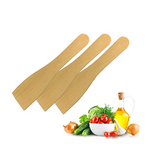 AIUIN 16 piezas Utensilios de cocina de cocina de madera hechos a mano Set de herramientas Espátula Cuchara Turner Artículos de madera creativos y útiles