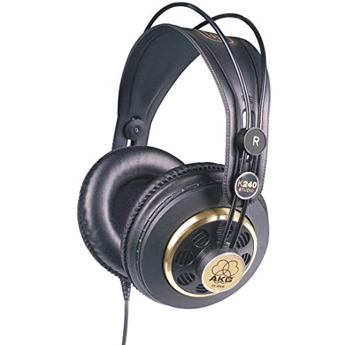 AKG K240 Studio - Semi Open - Auriculares profesionales, 6.00 x 9.20 x 6.00 pulgadas, negro