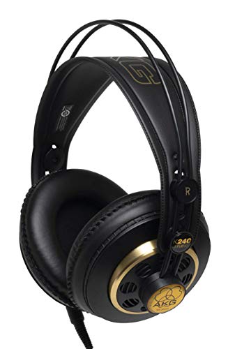 AKG K240 Studio - Semi Open - Auriculares profesionales, 6.00 x 9.20 x 6.00 pulgadas, negro