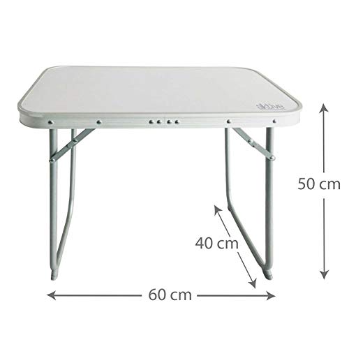 Aktive 52870 - Mesa plegable de aluminio para camping Camping 60 x 40 x 50 cm