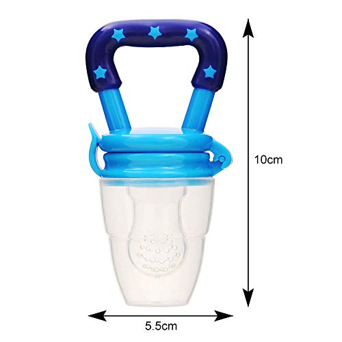 Alimentador de frutas para bebés - WENTS 6PCS Baby Fruit Feeder puede comer frutas, verduras y alimentos cocinados mientras se divierte