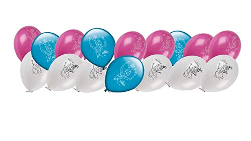 ALMACENESADAN 0686, Pack 16 Globos Disney Frozen; para Fiestas y cumpleaños. Ideal para Decorar Tus Fiestas.