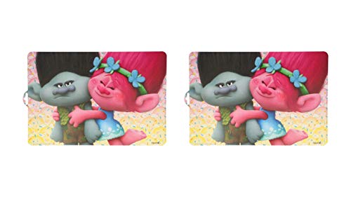 ALMACENESADAN 2526; Pack 2 manteles Individuales Trolls, Dimensiones 43x29 cm; Producto de plástico; NO BPA