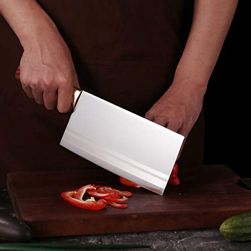 Alta calidad Acero inoxidable forjado hecho a mano de múltiples funciones del cuchillo vegetal de cocina rebanando la carne cuchillo cocinero cocina