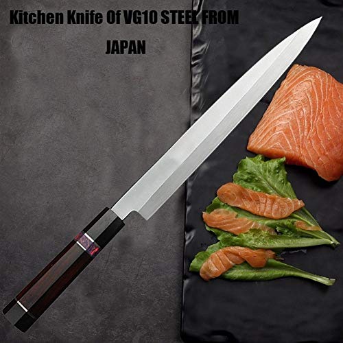 Alta calidad De Japón de 2 capas de acero VG10 Compuesto cuchillo de filetear cuchillos Yanagiba sashimi sushi japonés Cocina Cleaver rebanar Petty Cuchillo (Color : Sashimi Knives)