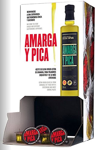 Amargar y Pica - Aceite de oliva virgen extra de cosecha temprana, recipientes individuales, ideal para hostelería y desayunos continentales