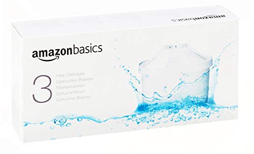 AmazonBasics Cartuchos Filtrantes de Agua, Blanco, 3 unidades - Fits BRITA Maxtra Jugs (not Maxtra+)