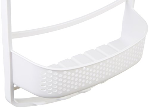 AmazonBasics - Estante de ducha con brazos ajustables, Blanco