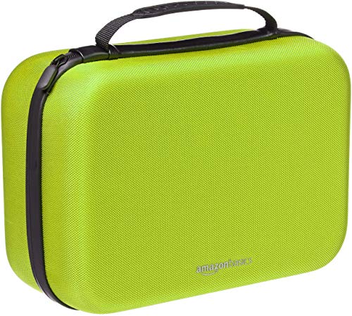 AmazonBasics - Estuche rígido de transporte y almacenamiento para Nintendo Switch, 30,5 x 12,2 x 22,9 cm, amarillo neón