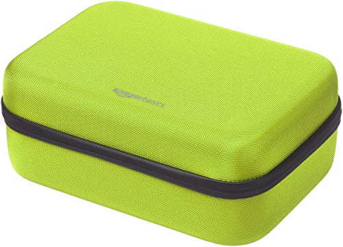 AmazonBasics - Estuche rígido de transporte y almacenamiento para Nintendo Switch, 30,5 x 12,2 x 22,9 cm, amarillo neón