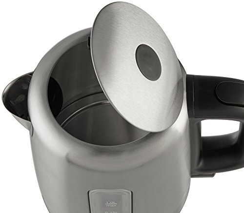 AmazonBasics – Hervidor eléctrico de acero inoxidable, 1 litro