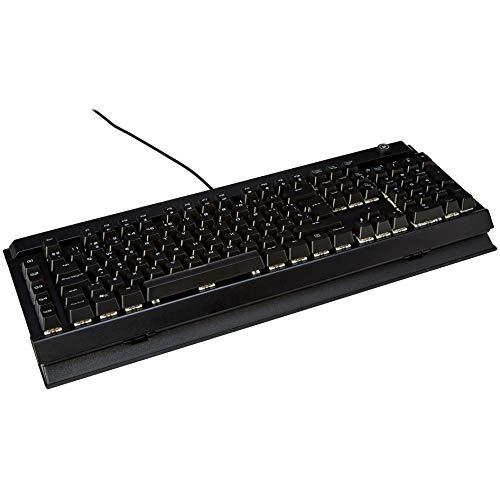 AmazonBasics - Teclado mecánico programable para juegos de ordenador | retroiluminación LED RGB, teclado español - ES (QWERTY)