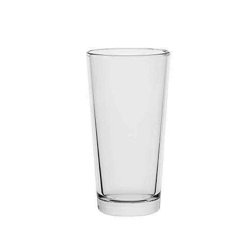 AmazonCommercial Highball Drinking Glasses, Barware Glass Tumbler, 12.5 oz., Set of 8