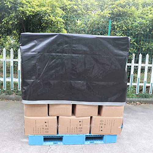 AmazonCommercial - Lona impermeable de poliéster multiusos, 3,6 x 7,6 m, 0,4 mm de espesor, plateado y negro, pack de 1 unidad