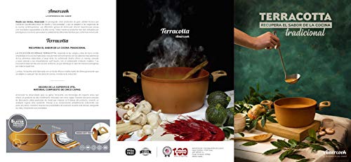 Amercook Set 2 Cazuelas Horno Terracotta (26 y 30 cm)