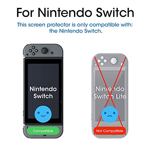 amFilm Nintendo Switch Protector Pantalla (2 Piezas), Cristal Vidrio Templado Protector de Pantalla para Nintendo Switch