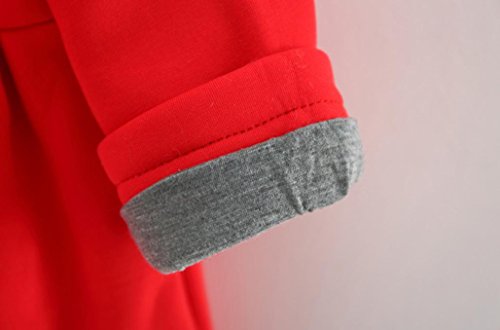 Amlaiworld Abrigos Bebé, Bebés niñas otoño Invierno Abrigo Chaqueta Gruesa Ropa Caliente 0-4 Años (Tamaño:18-30Mes, Rojo)