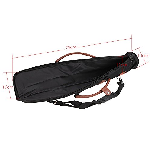 ammoon 1680D Bolsa de Clarinete Estuche para Clarinete El Tipo Recto Espesar Acolchado 15mm Espuma con Correas del Hombro