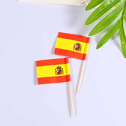 Amosfun 100 Piezas Cupcake Toppers Flag Cake Flags Picks Cake Decoration palillo de Dientes para Party Cake Food cheeseplate Aperitivos (españa)