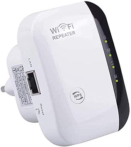 Amplificador WiFi Repetidor Extensor de alcance inalámbrico 300Mbps WiFi Signal Booster Red 2.4G con antenas integradas de puerto LAN Admite el modo de punto de acceso Repetidor con WPS 802.11n/b/g