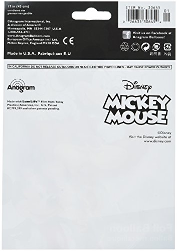 amscan Globo de Helio: Mickey Mouse, Foil